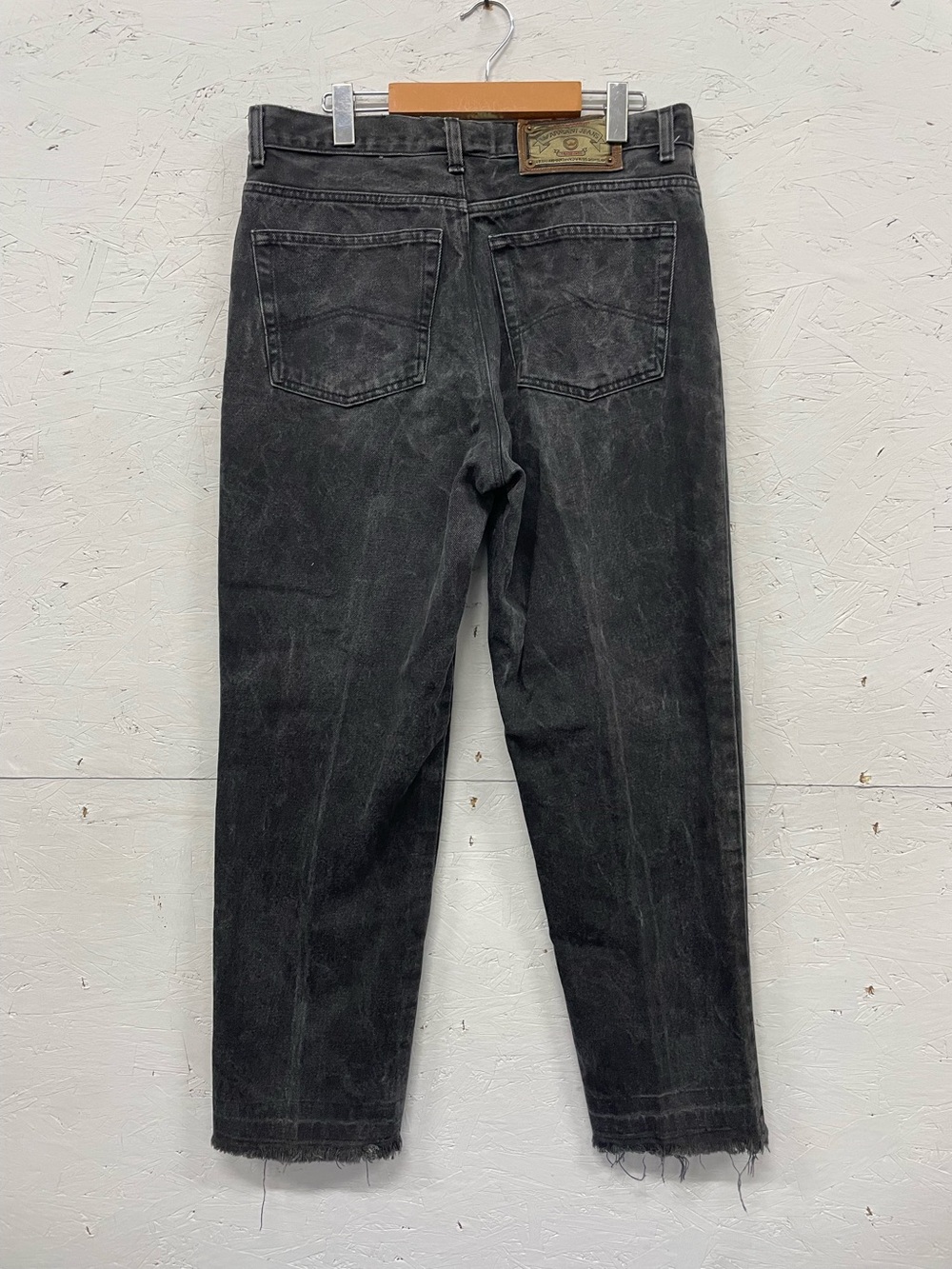 Vintage 1990s Armani Jeans, Black Denim, 34” Waist